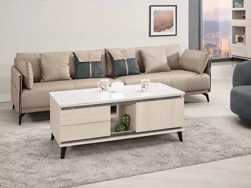 范德爾4尺岩板大茶几