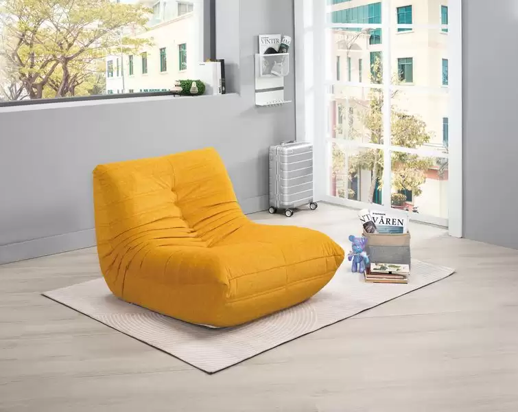 哈爾休閒沙發椅(黃色布)