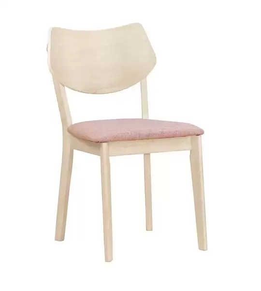 納維勒餐椅(布)(實木)(洗白色)