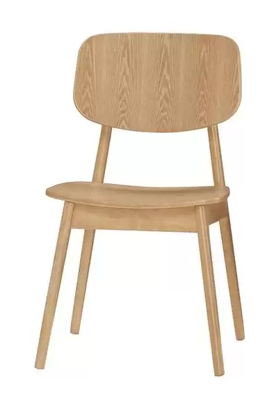 約翰餐椅(板)(實木)