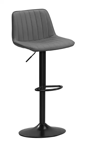 蓋爾升降吧椅(灰色皮)