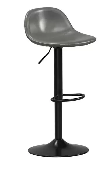 波特升降吧椅(灰色皮)