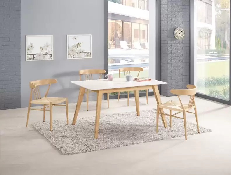 哈利斯岩板5尺餐桌