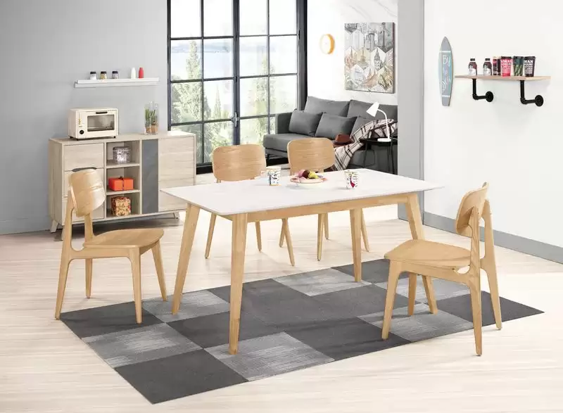 哈利斯岩板4.3尺餐桌