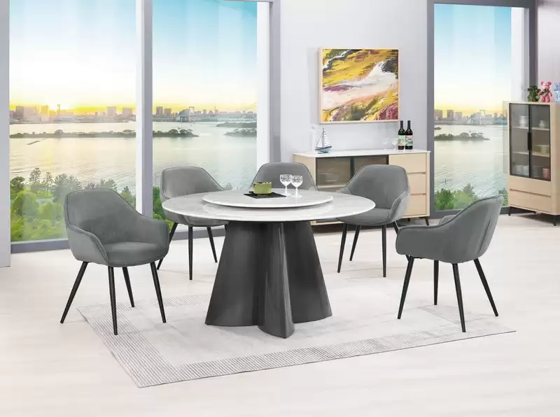 吉蒂4.3尺圓桌(超晶石)(附轉盤)