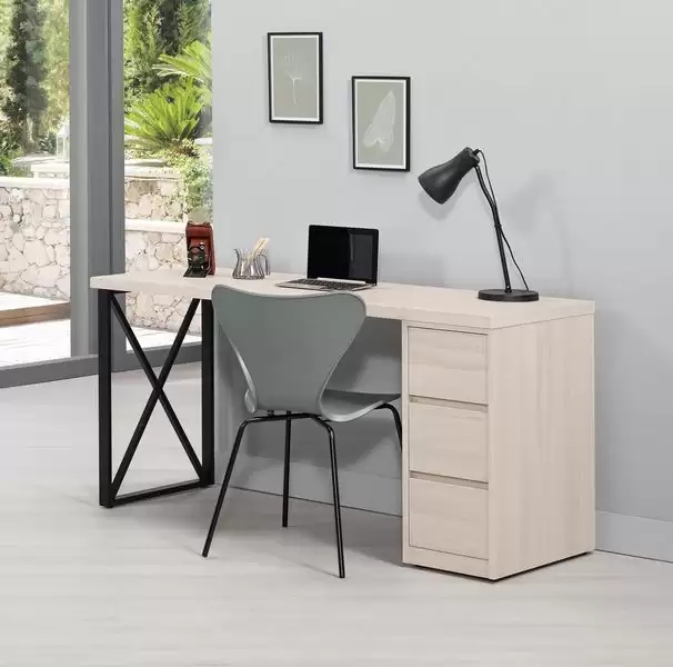 里斯特三抽書桌