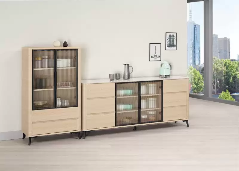 艾維斯6尺岩板餐櫃