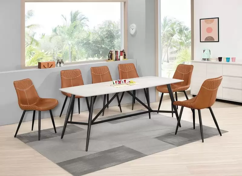 維克多岩板6尺餐桌