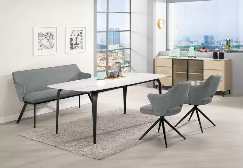 米蘭達6尺岩板餐桌