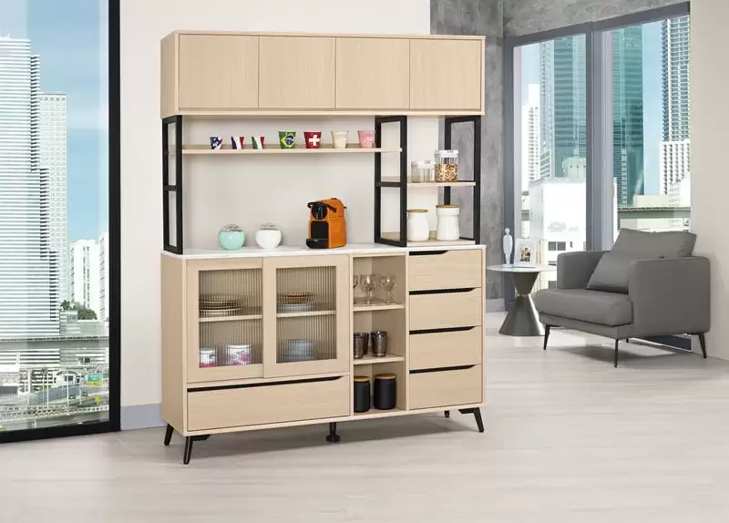 朵利斯仿石面5尺餐櫃