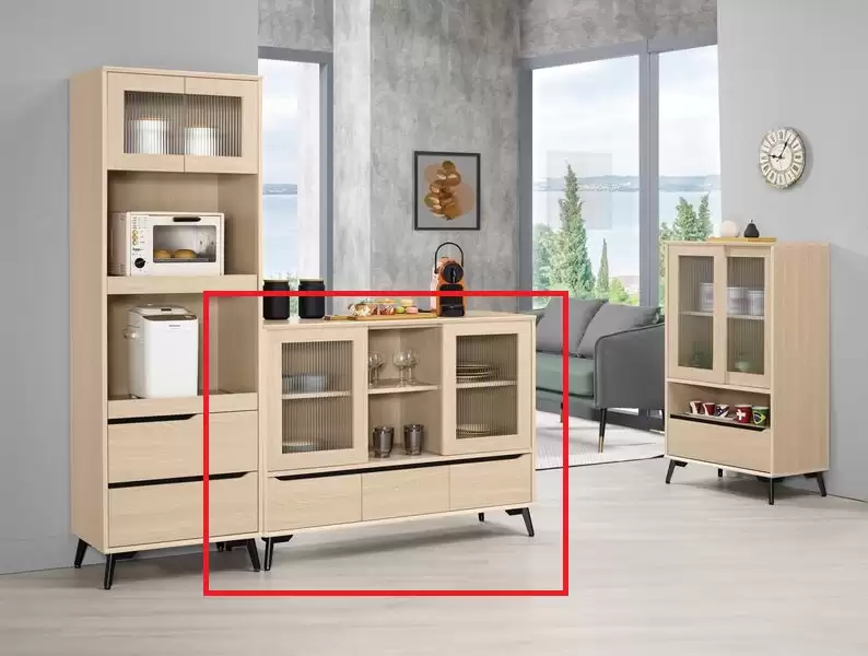 朵利斯4尺推門餐櫃