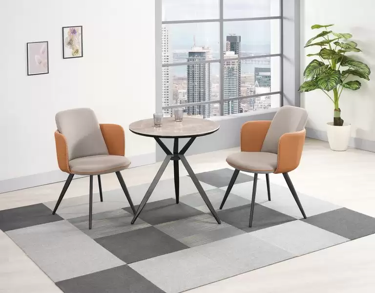 希爾頓岩板休閒圓桌