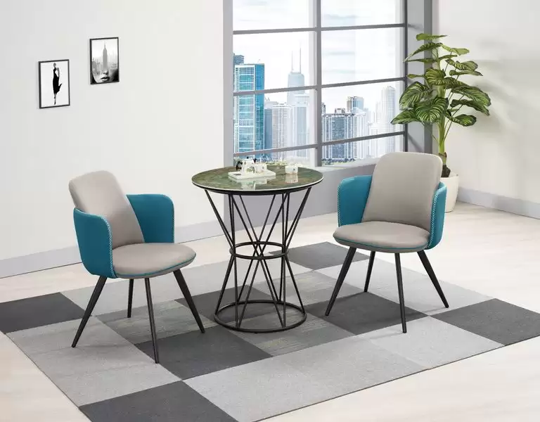 麥拉2.3尺岩板休閒圓桌