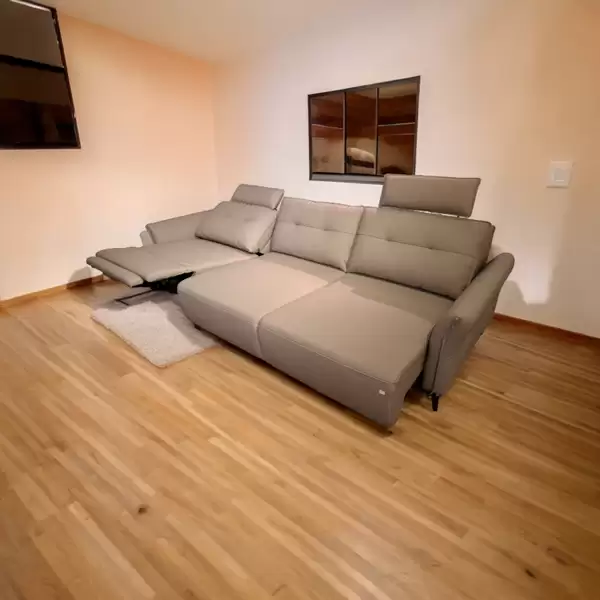 斯格登電動雙功能真皮沙發