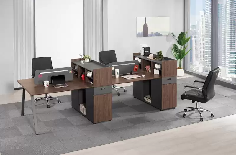 唐納德四人書架辦公桌