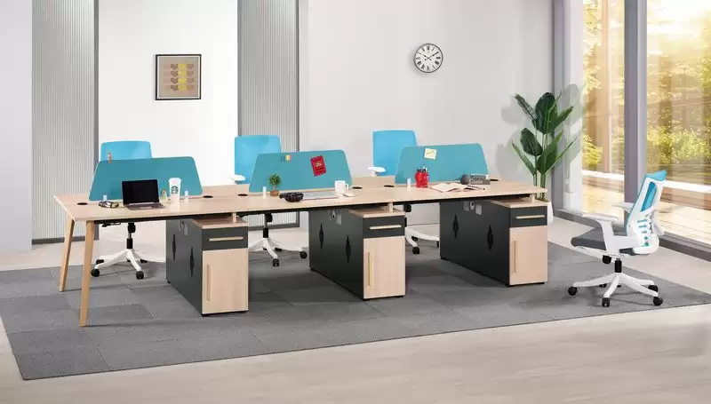 勞倫斯六人辦公桌