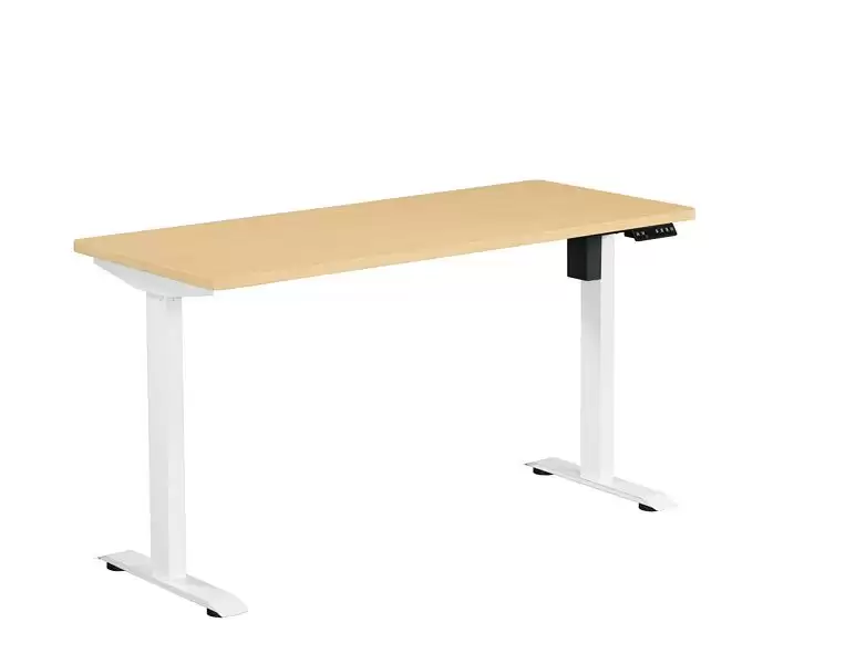 喬伊絲4.6尺電動升降桌(白橡)