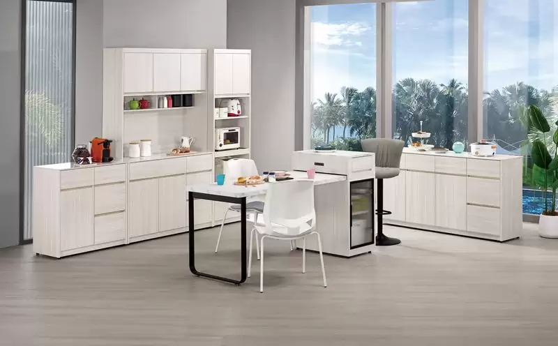 克萊格4尺中島型伸縮餐桌櫃(B型)