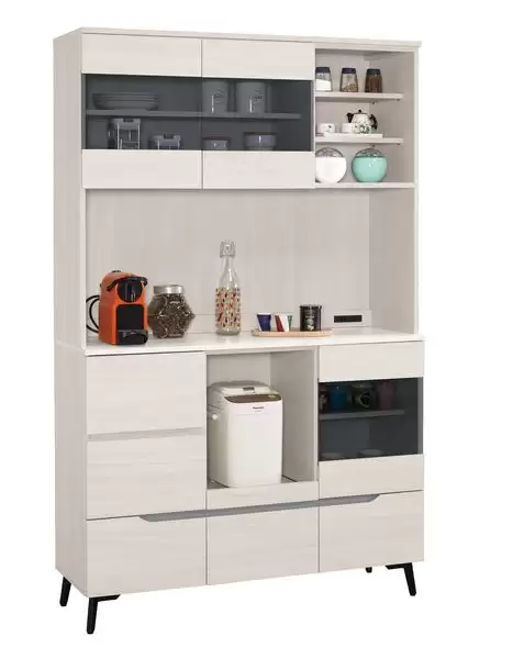 羅恩4尺仿石面餐櫃