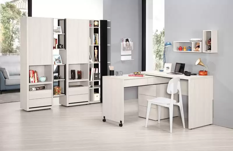 艾德嘉4尺多功能旋轉書桌