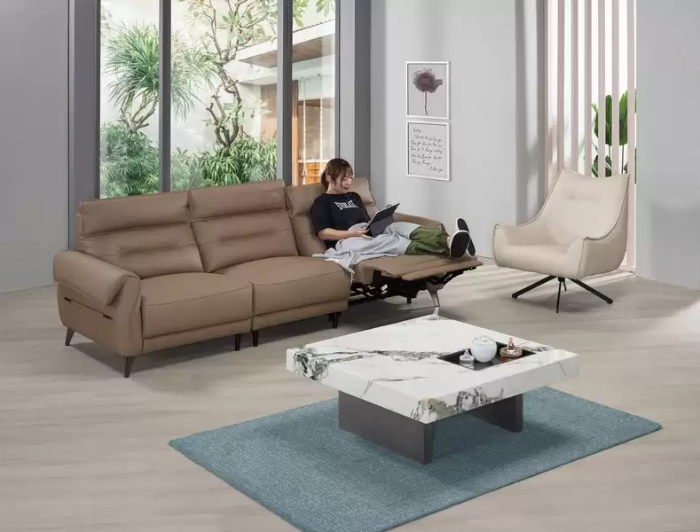 溫蒂半牛皮電動沙發(單邊)