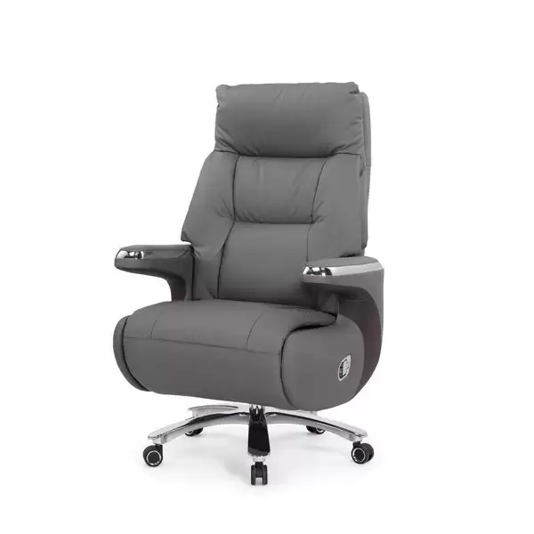 狄拉辦公椅(灰皮)