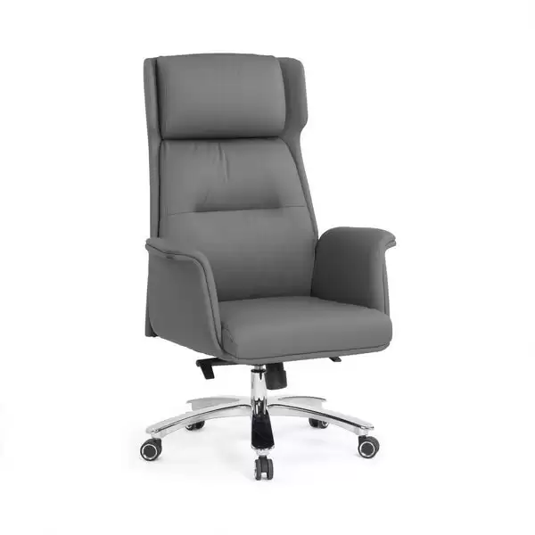弗羅拉辦公椅(灰色)(皮)