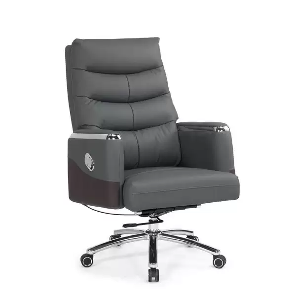 多娜達辦公椅(灰色)(皮)