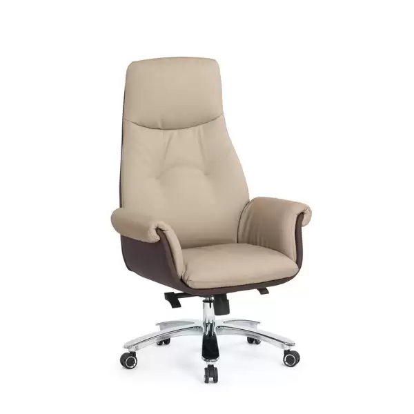 安蒂辦公椅(高背)(米白色)(皮)