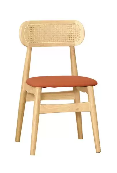 韋恩餐椅(皮)(實木)