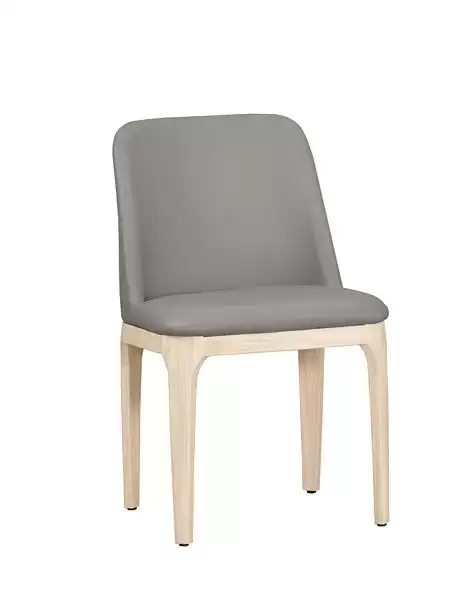 麥特餐椅(灰皮)(五金腳)