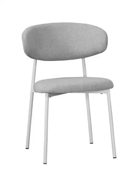 蜜珂餐椅(灰色布)(五金腳)