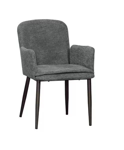 伊登餐椅(灰色布)(五金腳)