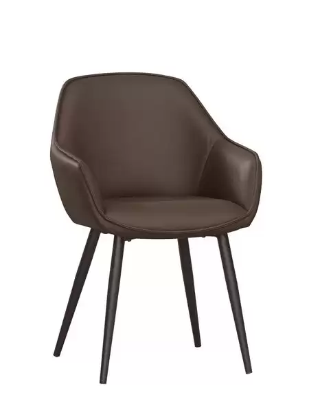 彼得餐椅(咖啡皮)(五金腳)