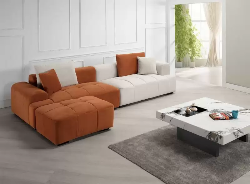 卡米拉L型布沙發