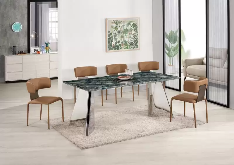 愛德溫6尺餐桌(透光石)