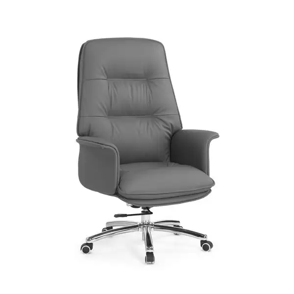 格麗納辦公椅(灰色)(皮)