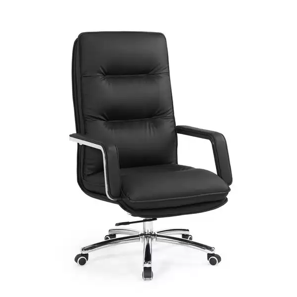 布蘭德辦公椅(黑色)(皮)