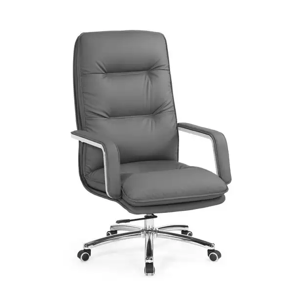 布蘭德辦公椅(灰色)(皮)