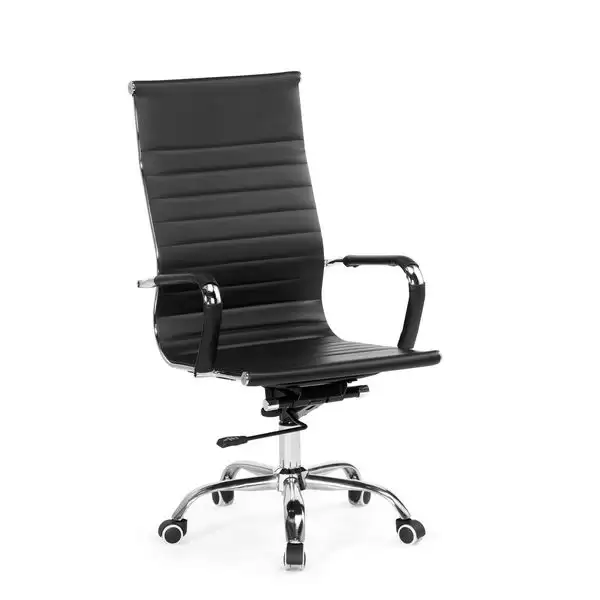 希曼辦公椅(黑色)(皮)