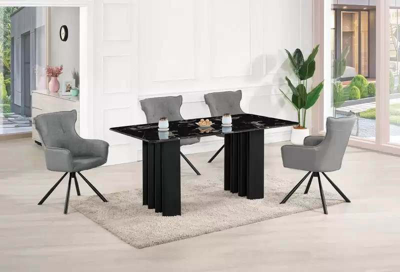 法蘭克5.3尺餐桌(透光石)