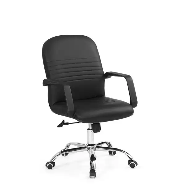 古瑟里辦公椅(黑色)(皮)