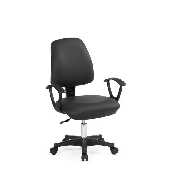 格倫辦公椅(黑色)(皮)