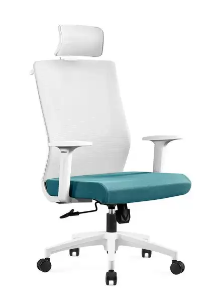 克爾溫電腦椅(高背)(白色)(布)