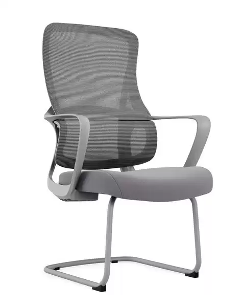 格雷斯人體工學洽談椅(灰色)(布)