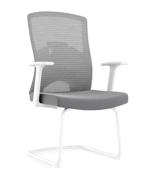 恩尼洽談椅(白色)(布)