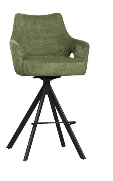 強尼吧椅(高)(綠色布)