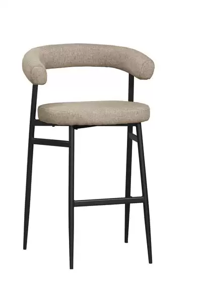 華倫吧椅(高)(駝色布)