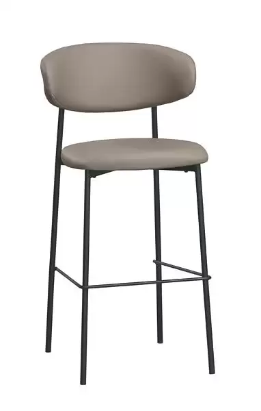 納特吧椅(高)(米色皮)