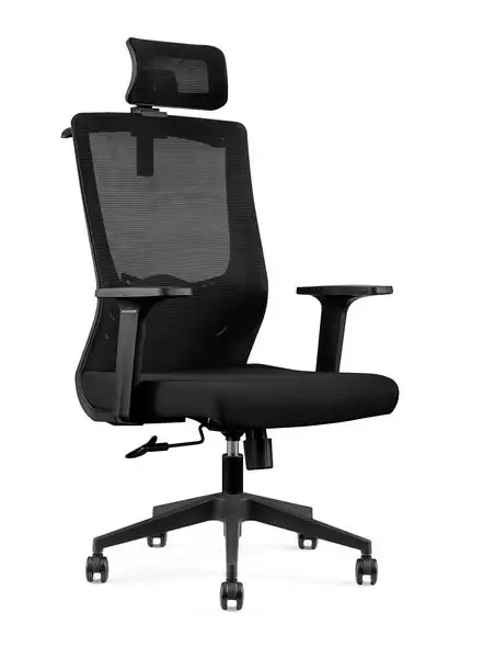 列維斯電腦椅(高背)(黑色)(布)